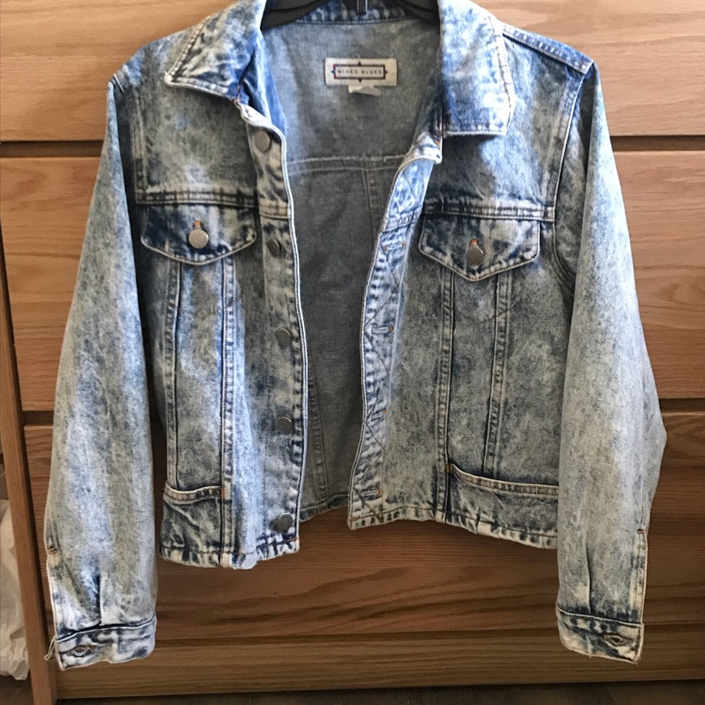 Light wash denim jacket